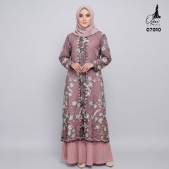 GAMIS OZIAS TILE 07010 LD 105 120 I Gamis Kondangan Mewah I Gamis Wisuda Muslimah Nyaman Panjang 2XL