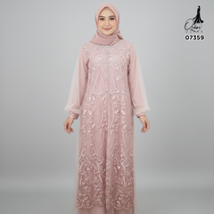 GAMIS OZIAS TILE OZIAS 07359 LD 120 140 I Gamis Kondangan Wanita I Gamis Fashion Casual 2XL 4XL