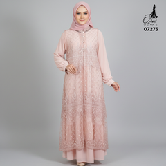 GAMIS OZIAS TILE 07275 LD 105 120 140 I Gamis Kondangan Casual I Gamis Formal Wanita 2XL 4XL