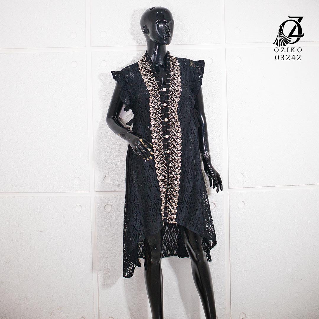 VEST OUTER OZIKO BROKAT CORNELI 03242 LD 105 I Outer Kondangan Wanita I Outer Casual