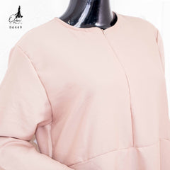 GAMIS OZIAS CREPE 06449 LD 105 I Gamis Kondangan Busui Polos I Gamis Casual Simpel