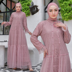 GAMIS OZIAS BROKAT KAGURA 09947 LD 105 l Gamis Pesta Mewah l Busana Muslimah Kondangan