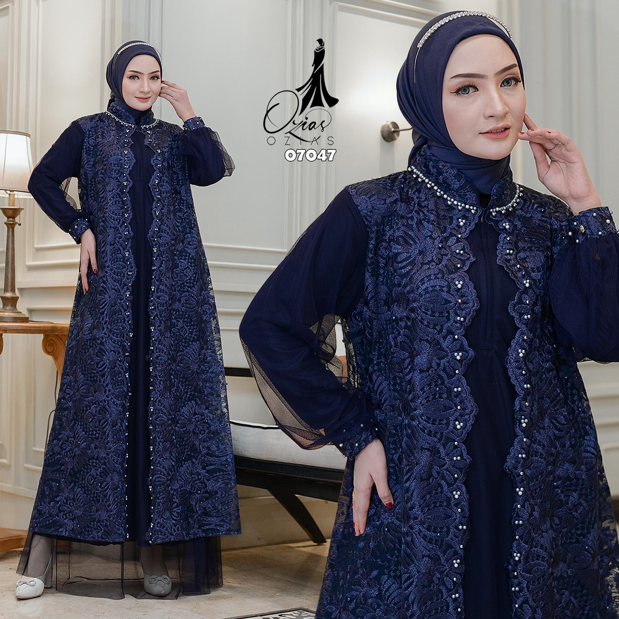 GAMIS OZIAS TILE NAMIRA 07047 LD 105 - 150 I Gamis Kondangan Mewah I Gamis Muslimah Cantik I Jumbo 5XL