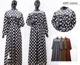 GAMIS OZIAS SIFON POLKA PREMIUM 03994 LD 105 I Gamis Wisuda Wanita I Gamis Pesta Muslimah Panjang Nyaman
