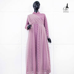 GAMIS OZIAS BROKAT BALIYA 09956 LD 105 & 120  l Gamis Import Premium l Busana Muslimah I Jumbo 2XL