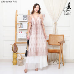 VEST OUTER OZIKO AIKO TILE 03229 LD 105 I Outer Kondangan Casual I Outer Fashion Remaja