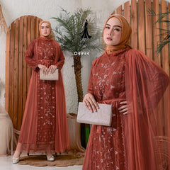 GAMIS OZIAS TILE PREMIUM 03993 LD 105 I Gamis Fashion Muslimah I Gamis Kondangan Cantik Nyaman Panjang