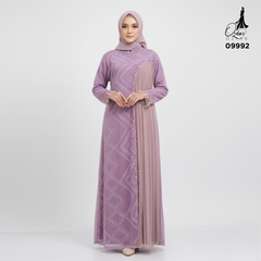 GAMIS OZIAS BROKAT INAYA 09992 LD 105 I Gamis Wisuda Cantik I Gamis Pesta Lamaran Muslim Nyaman 2XL