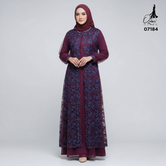 GAMIS OZIAS TILE NAMIRA 07184 LD 120 I Gamis Kondangan Wanita I Gamis Pesta Muslimah 2XL