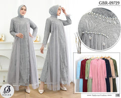 GAMIS OZIAS BROKAT IMPORT PREMIUM 09729 LD 105 I Gamis Muslimah Pesta I Dress Home