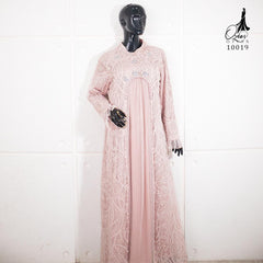 GAMIS BROKAT AZURA OZIAS 10019 LD 105 | Gamis Pesta Wanita | Gamis Cantik Mewah