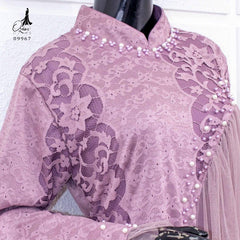 GAMIS INAYA JASMINE OZIAS 09967 LD 105 I Gamis Brokat Pesta Kondangan I Gamis Fashion Muslimah Fit Panjang Santai Nyaman Dress Mewah I Jumbo 5XL