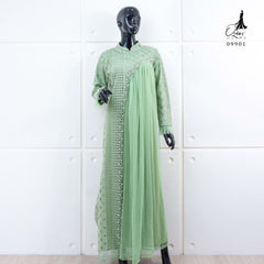 GAMIS INAYA BALIYA OZIAS 09901 I Gamis Pesta kondangan I Hijab Fashion I Jumbo  LD 105 LD 120 LD 140 I Dress Mewah Brokat