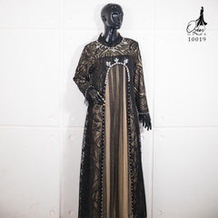 GAMIS BROKAT AZURA OZIAS 10019 LD 105 | Gamis Pesta Wanita | Gamis Cantik Mewah