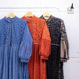 GAMIS OZIAS BROKAT 09569 LD 105 120 140 I Gamis Brokat Premium I Gamis Mewah