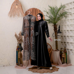 GAMIS OZIAS TILE 07234 LD 105 I Gamis Kondangan Wanita I Gamis Fashion Casual