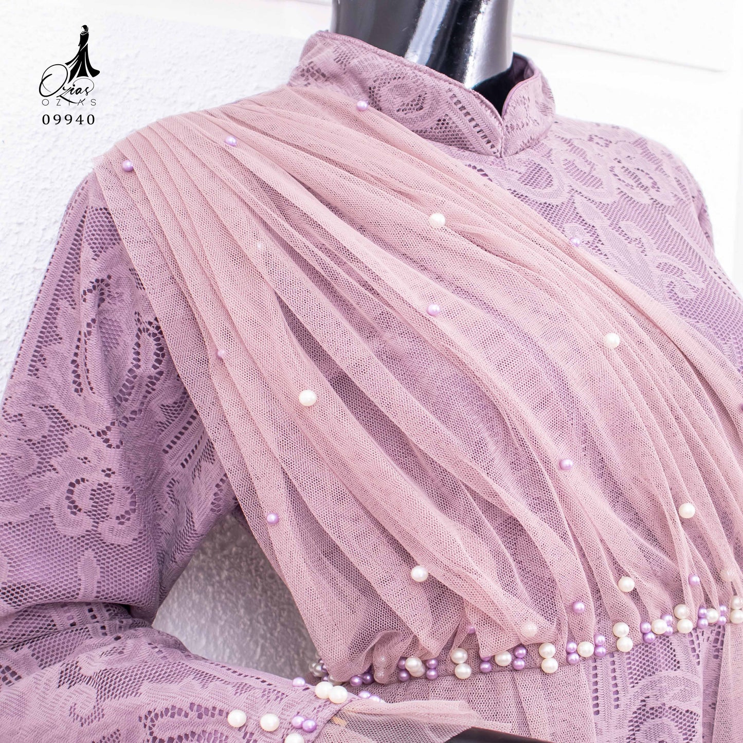 GAMIS OZIAS BROKAT HARMONIA 09940 LD 105 & LD 120 I Gamis Mewah Kondangan I Fashion Muslimah Santai Panjang Nyaman