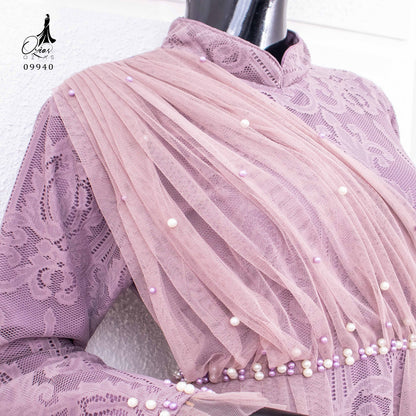 GAMIS OZIAS BROKAT HARMONIA 09940 LD 105 & LD 120 I Gamis Mewah Kondangan I Fashion Muslimah Santai Panjang Nyaman