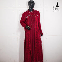 GAMIS OZIAS BROKAT 10017 LD 105 I Gamis Kondangan Mewah I Gamis Pesta