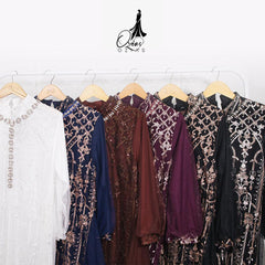 GAMIS OZIAS TILE 07241 LD 105 I Gamis Kondangan Wanita I Gamis Fashion Casual