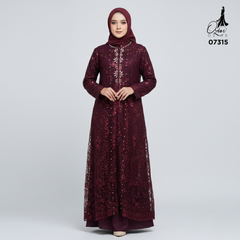 GAMIS OZIAS TILE 07315 LD 105 I Gamis Kondangan Wanita I Gamis Fashion Casual