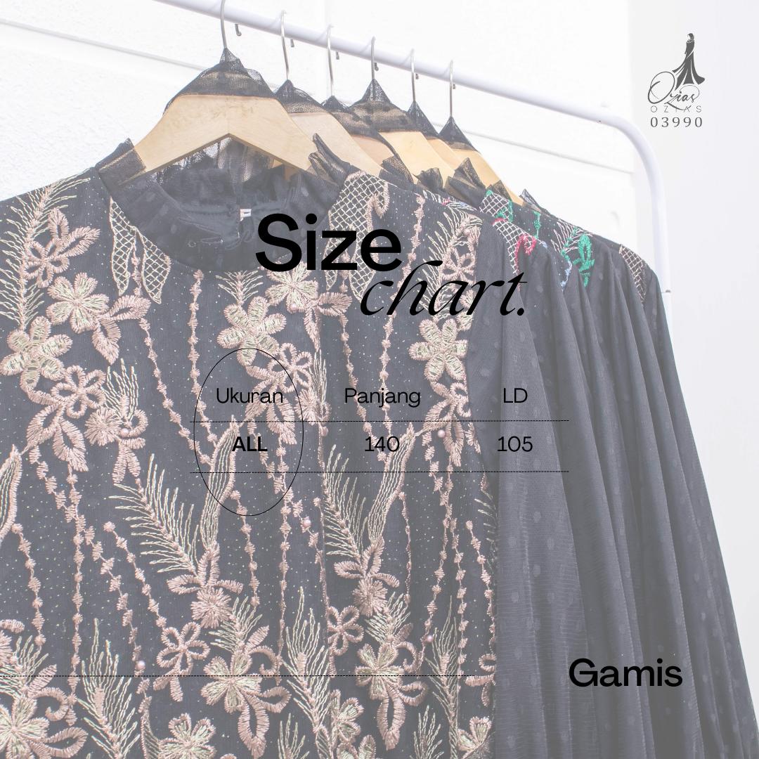 GAMIS OZIAS TILE BORDIR PREMIUM 03990 LD 105 I Gamis Rompi Wanita I Gamis Wisuda Muslimah