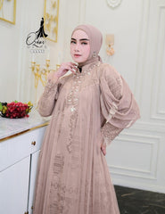 GAMIS OZIAS BROKAT 09996 LD 105 I Gamis Kondangan Cantik I Gamis Casual Wisuda