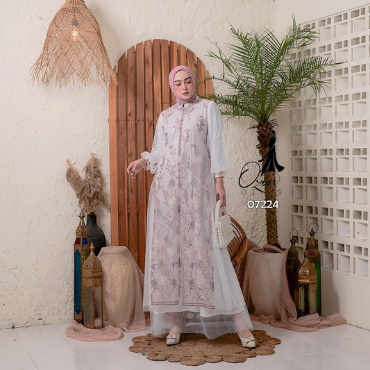 GAMIS OZIAS TILE 07224 LD 105 I Gamis Kondangan Wanita I Gamis FAshion Muslimah