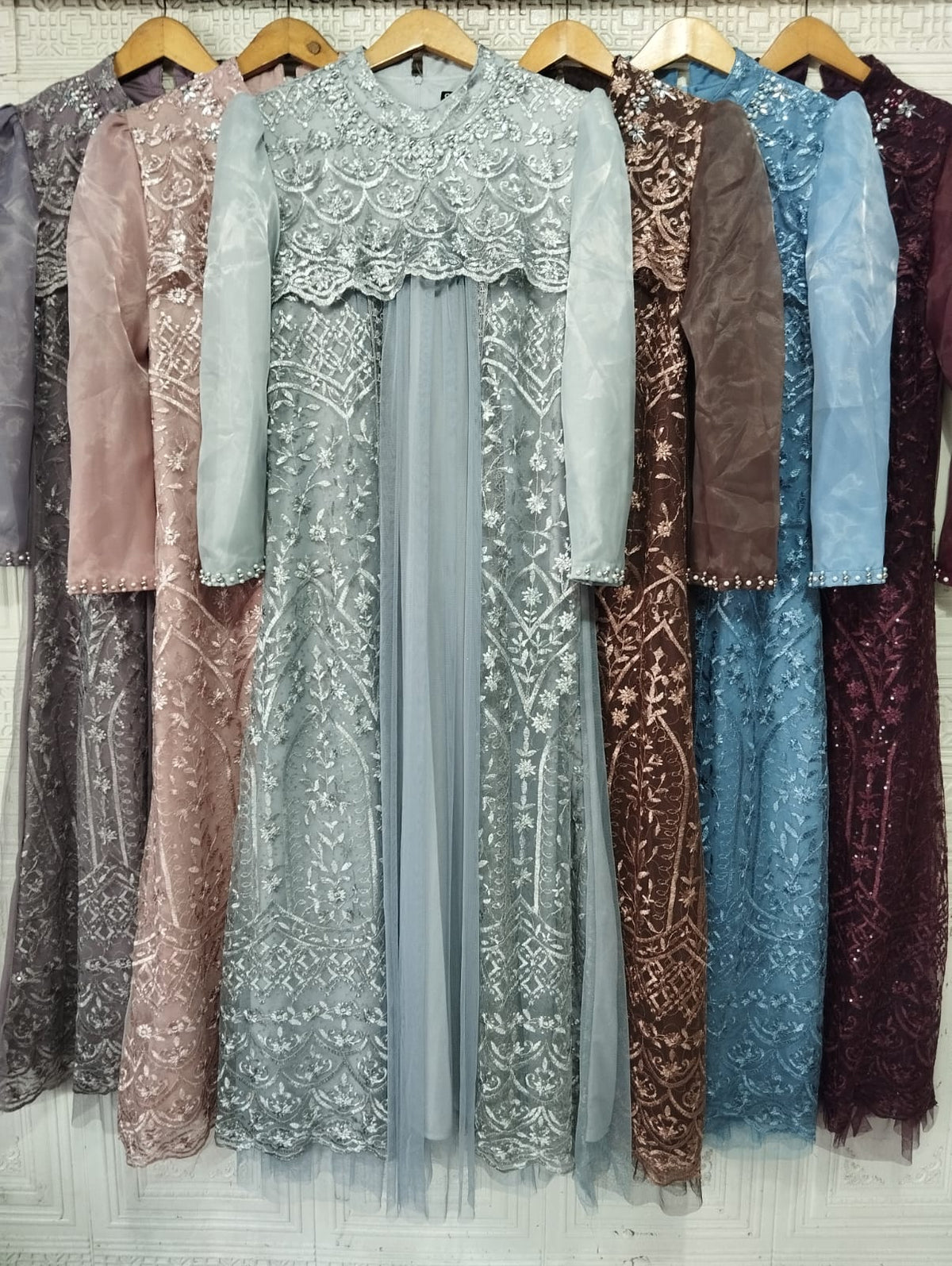 GAMIS OZIAS TILE 07393 LD 105 I Gamis Kondangan Wanita I Gamis Fashion Casual