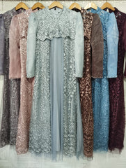 GAMIS OZIAS TILE 07393 LD 105 I Gamis Kondangan Wanita I Gamis Fashion Casual