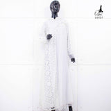 GAMIS INAYA JASMINE OZIAS 09967 LD 105 I Gamis Brokat Pesta Kondangan I Gamis Fashion Muslimah Fit Panjang Santai Nyaman Dress Mewah I Jumbo 5XL