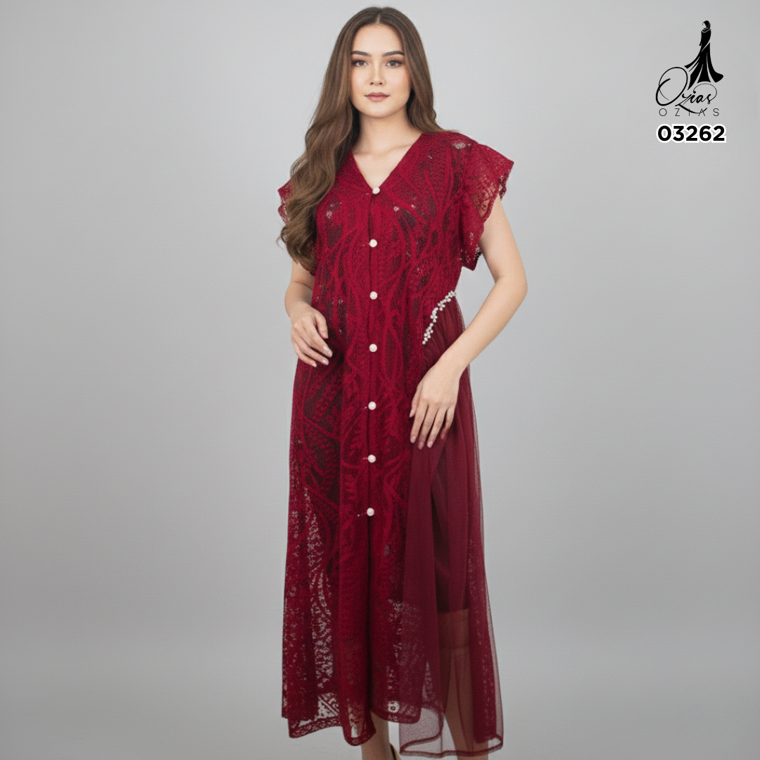 VEST OUTER TILE AZURA OZIKO 03262 LD 105 I Outer Kondangan Wanita I Outer Fashion Muslimah