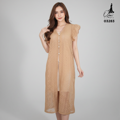 VEST OUTER BROKAT OZIKO 03283 LD 105 | Outer Pesta Wisuda I Outer Kondangan Wanita