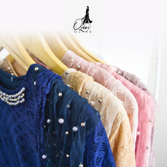 GAMIS OZIAS BROKAT 09310 LD 105 I Gamis Kondangan Busui I Gamis Pesta Wanita