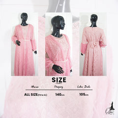 GAMIS OZIAS BROKAT 09310 LD 105 I Gamis Kondangan Busui I Gamis Pesta Wanita