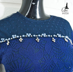 GAMIS OZIAS BROKAT 09328 LD 105 I Gamis Kondangan Cantik I Gamis Fashion Remaja