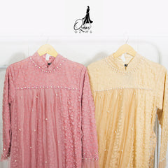 GAMIS OZIAS BROKAT STAR 09381 LD 105 I Gamis Kondangan Simpel I Gamis Fashion Muslimah
