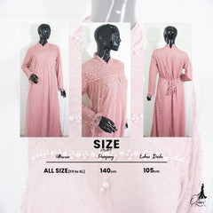 GAMIS OZIAS BROKAT STAR 09381 LD 105 I Gamis Kondangan Simpel I Gamis Fashion Muslimah