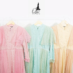GAMIS OZIAS BROKAT 09443 LD 105 I Gamis Busui Kondangan I Gamis Remaja Wisuda