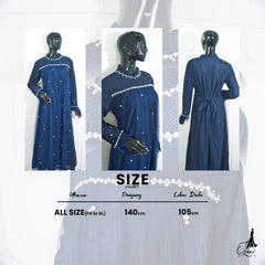 GAMIS OZIAS BROKAT 09496 LD 105 I Gamis Kondangan Simpel I Gamis Wisuda Wanita