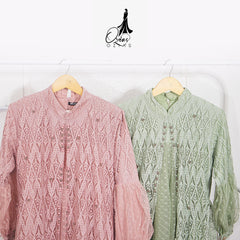 GAMIS OZIAS BROKAT CORNELI 09553 LD 105 | Gamis Pesta Wisuda | Gamis Mewah