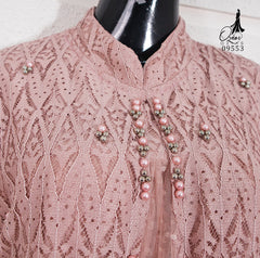 GAMIS OZIAS BROKAT CORNELI 09553 LD 105 | Gamis Pesta Wisuda | Gamis Mewah
