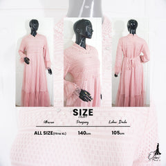 GAMIS OZIAS BROKAT 09575 LD 105 I Gamis Kondangan Simpel I Gamis Fashion Muslimah Wanita