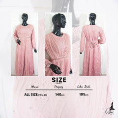 GAMIS OZIAS BROKAT 09594 LD 105 I Gamis Fashion Muslimah I Gamis Pesta Remaja Nyaman Panjang