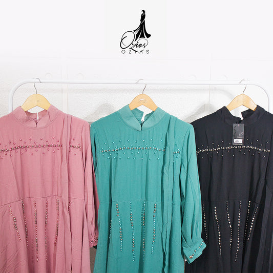 GAMIS OZIAS CERUTY 09595 LD 105 I Gamis Kondangan Cantik I Gamis Casual