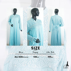 GAMIS OZIAS BROKAT 09672 LD 105 I Gamis Kondangan Remaja Simpel I Gamis Pengajian Muslimah Wanita