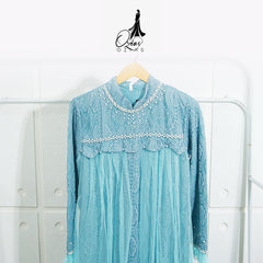 GAMIS OZIAS BROKAT 09684 LD 105 I Gamis Pesta Simpel I Gamis Kondangan Cantik