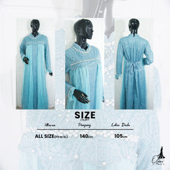 GAMIS OZIAS BROKAT 09684 LD 105 I Gamis Pesta Simpel I Gamis Kondangan Cantik