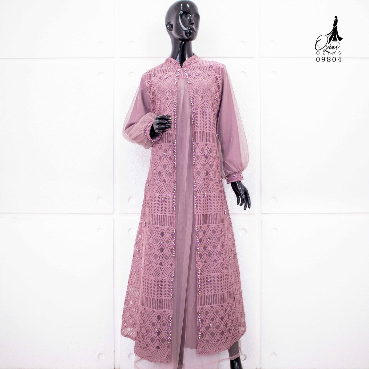 GAMIS OZIAS BROKAT BALIYA 09804 I Gamis Kondangan cantik I Pesta Muslimah