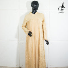 GAMIS OZIAS BROKAT STAR 09381 LD 105 I Gamis Kondangan Simpel I Gamis Fashion Muslimah